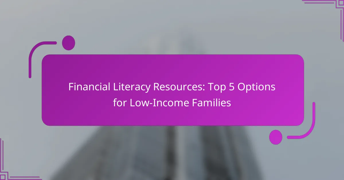 Financial Literacy Resources: Top 5 Options for Low-Income Families