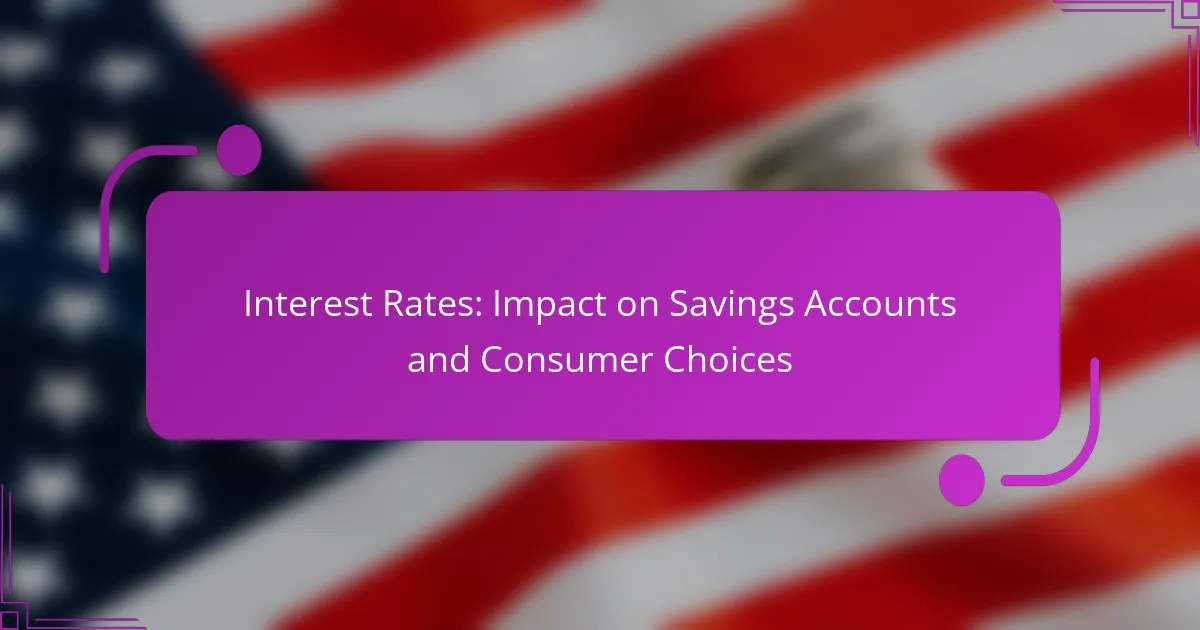 Interest Rates: Impact on Savings Accounts and Consumer Choices